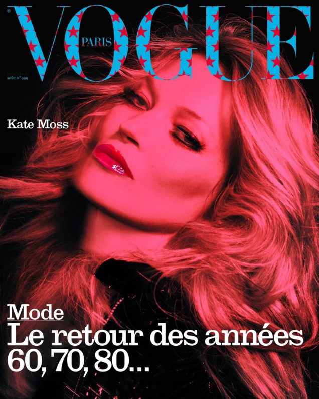 Vogue Paris August 2019 : Kate Moss by Inez van Lamsweerde & Vinoodh Matadin