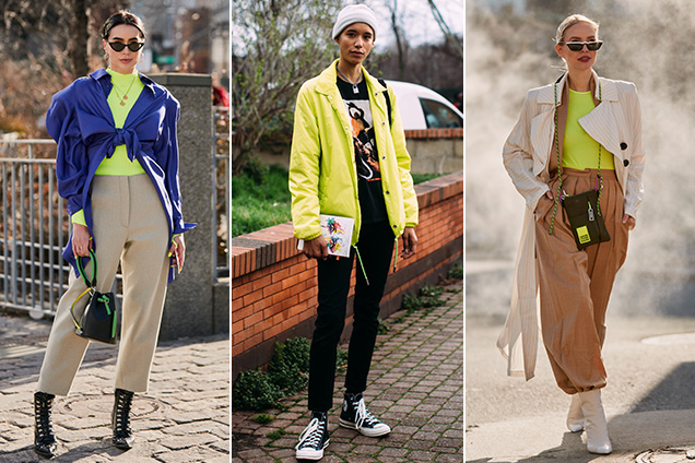 Chartreuse was a big story on and off the Fall 2019 runways.