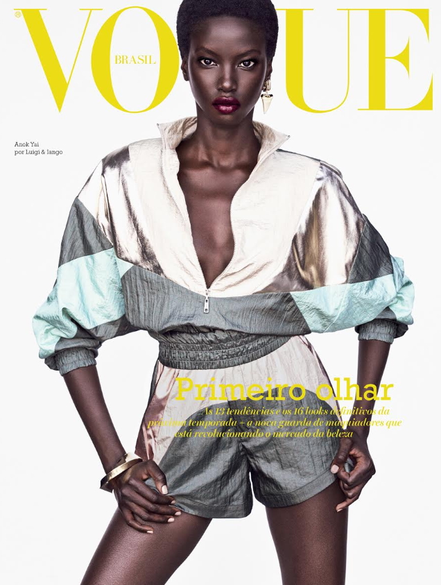 Vogue Brazil August 2019 : Anok Yai & Alton Mason by Luigi & Iango