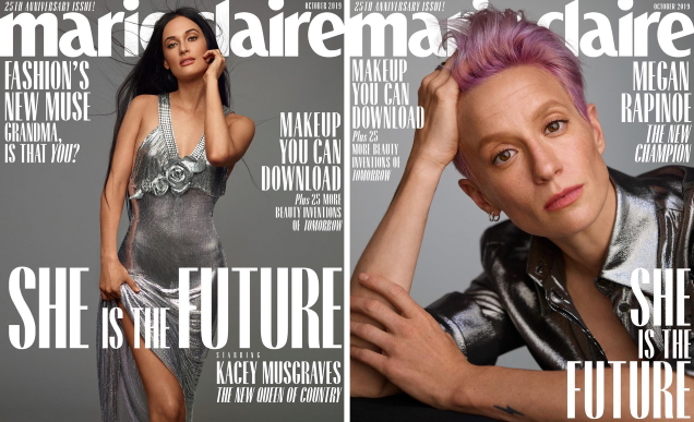 US Marie Claire October 2019 : 'She Is The Future' by Thomas Whiteside