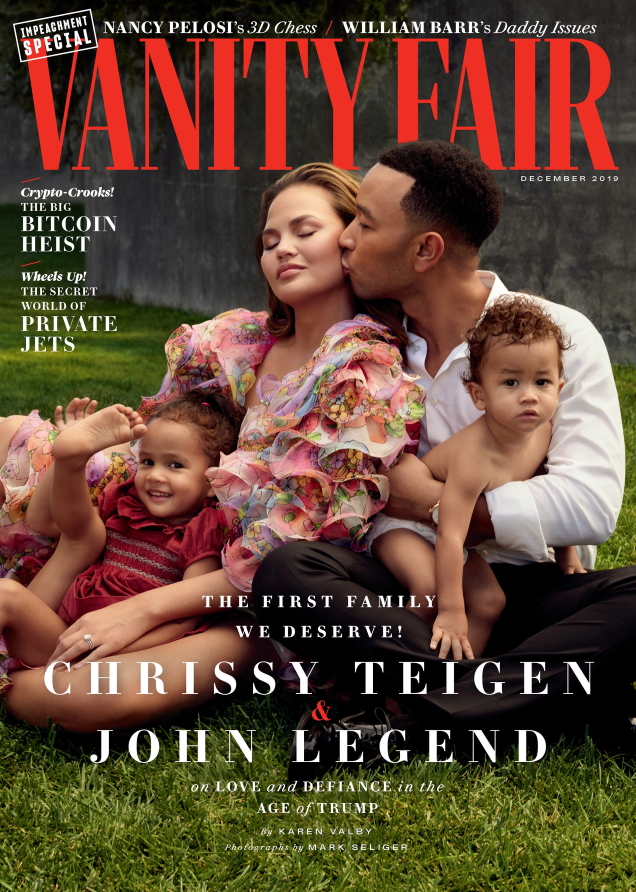 Vanity Fair December 2019 : Chrissy Teigen & John Legend by Mark Seliger