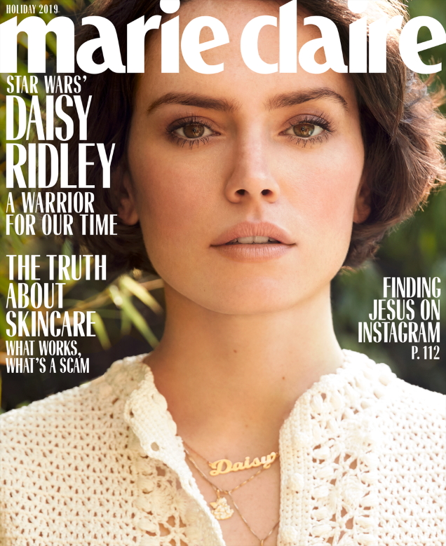 US Marie Claire Holiday 2019 : Daisy Ridley by Nicole Nodland