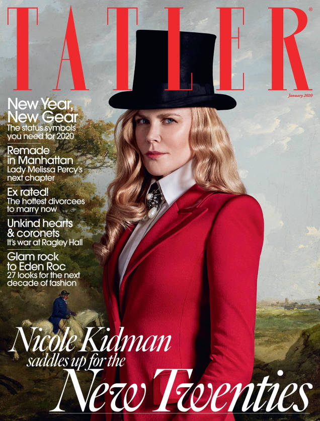 Tatler January 2020 : Nicole Kidman by Jack Waterlot