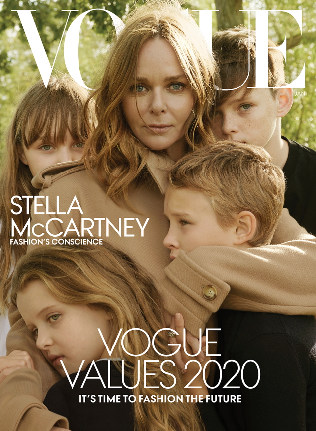 US Vogue January 2020 : Stella McCartney & Family by Annie Leibovitz