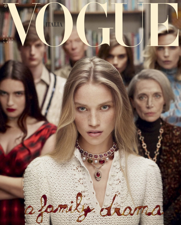Vogue Italia December 2019 : Rebecca Longendyke by Mert Alas & Marcus Piggott