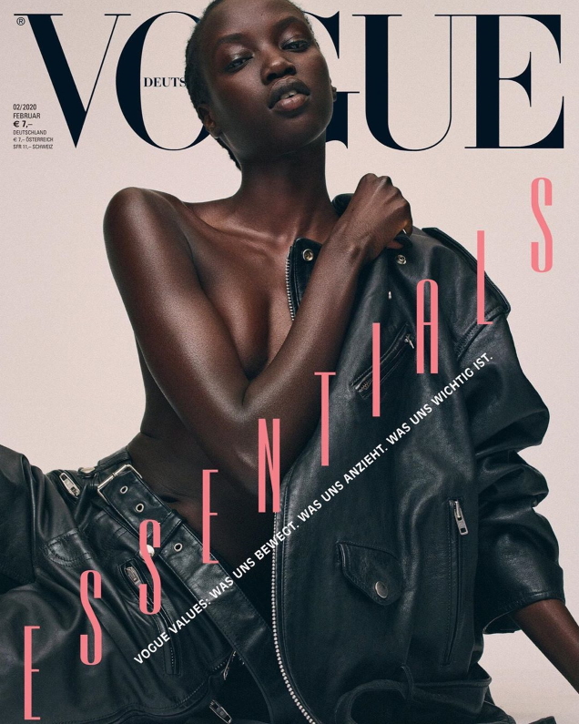 Vogue Germany February 2020 : Anok Yai, Mica Arganaraz & Othilia Simon by Gregory Harris