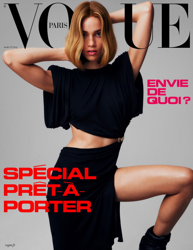 Vogue Paris March 2020 : Rebecca Leigh Longendyke & Vittoria Ceretti by Mikael Jansson