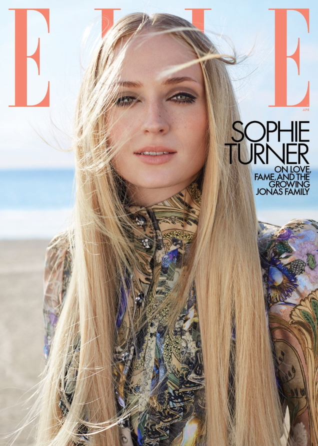 US Elle April 2020 : Sophie Turner by Arthur Elgort