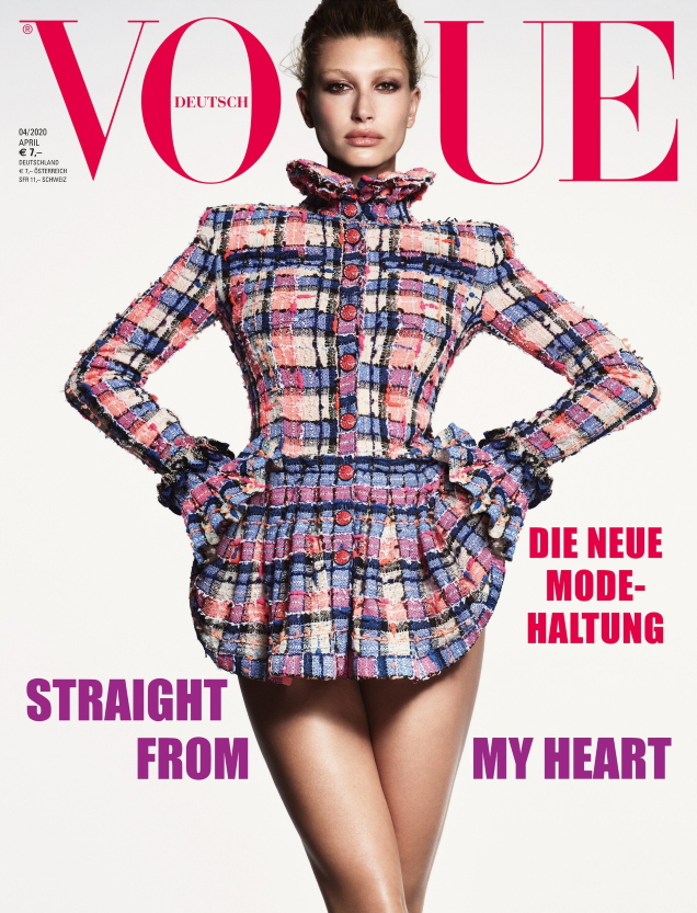 Vogue Germany April 2020 : Hailey Bieber by Luigi & Iango