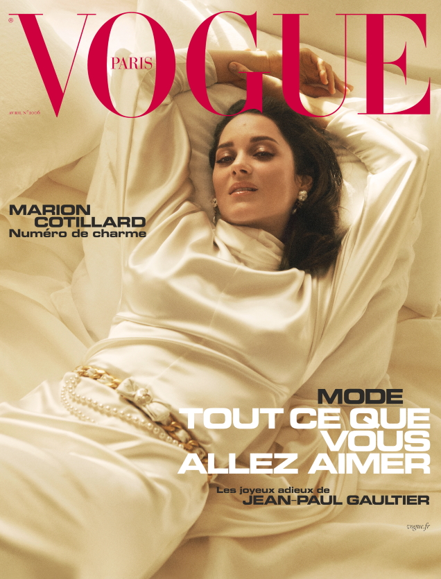Vogue Paris April 2020 : Marion Cotillard by Lachlan Bailey