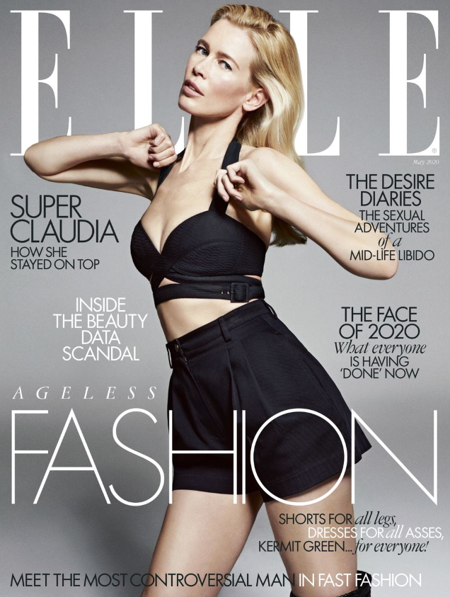 UK Elle May 2020 : Claudia Schiffer by Sebastian Kim