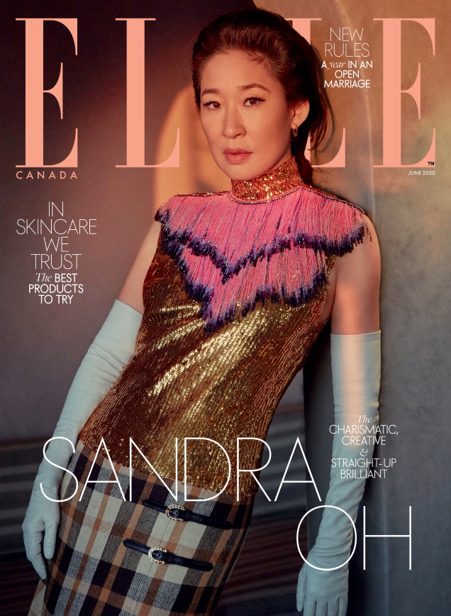 Elle Canada June 2020 : Sandra Oh by Greg Swales