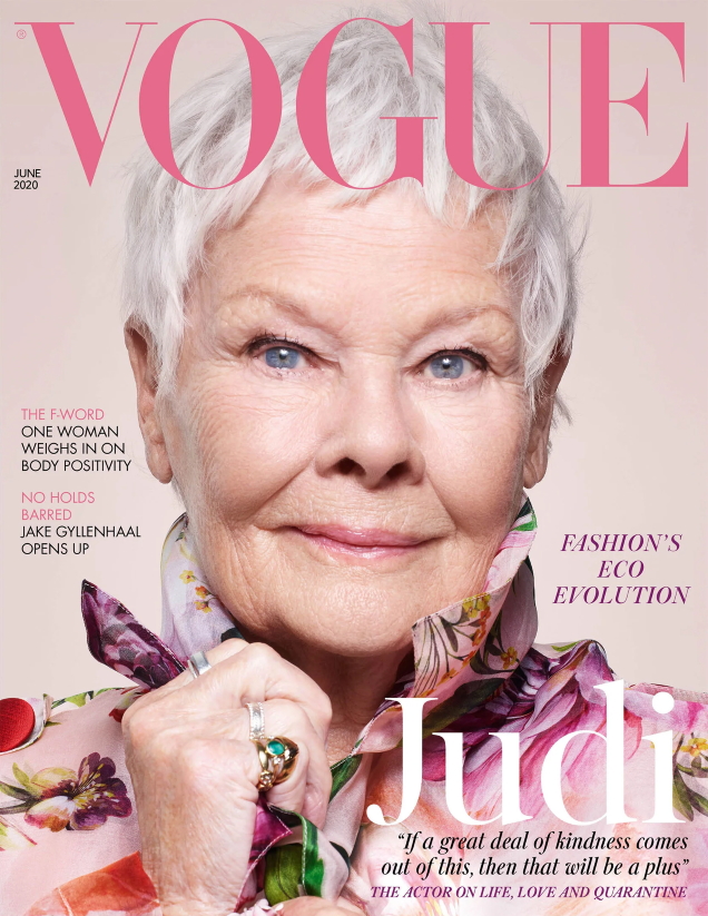 UK Vogue June 2020 : Judi Dench by Nick Knight