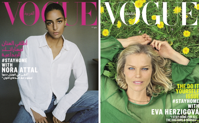 Vogue Arabia May 2020 : Imaan Hammam, Constance Jablonski, Nora Attal & Eva Herzigova