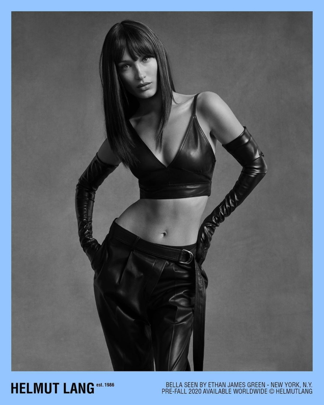 Bella Hadid Helmut Lang Pre-Fall 2020 Ad Campaign - theFashionSpot