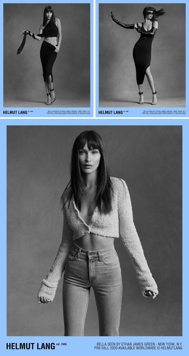 Bella Hadid for Helmut Lang Spring-Summer 2020 Ad Campaign - Fashion  Campaigns - Minimal. / Visual.