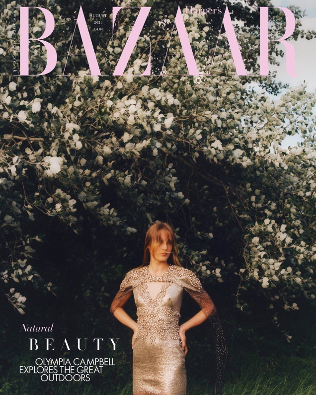 UK Harper's Bazaar August 2020 : Olympia Campbell by Jesse Jenkins