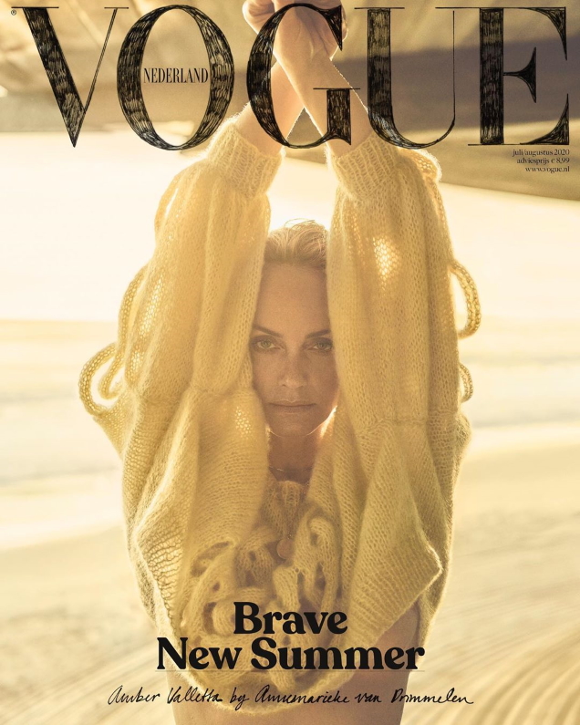 Vogue Netherlands July/August 2020 : Amber Valletta by Annemarieke van Drimmelen