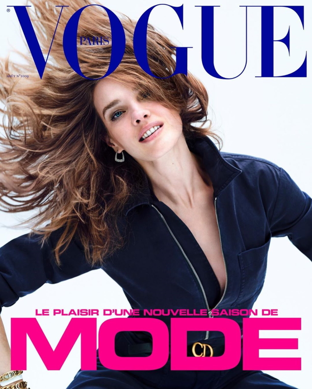 Vogue Paris August 2020 : Natalia Vodianova by Nathaniel Goldberg