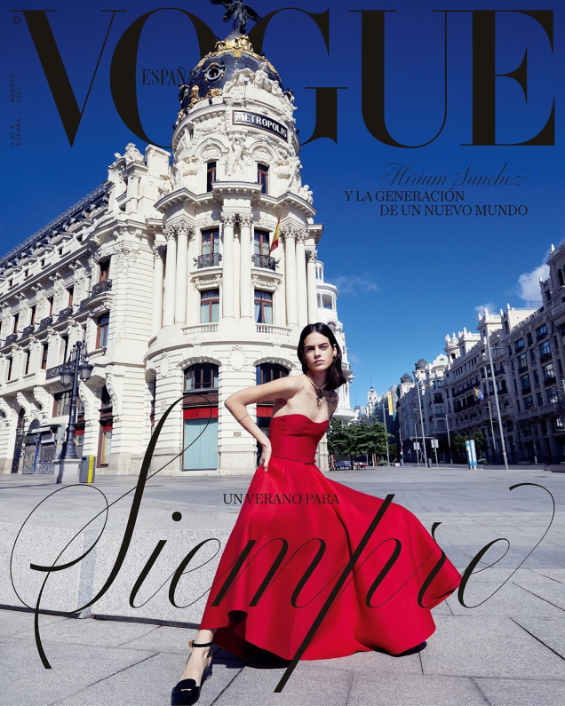 Vogue España August 2020 : Miriam Sánchez by Miguel Reveriego