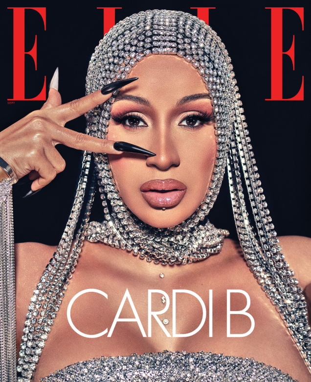 US Elle September 2020 : Cardi B by Steven Klein
