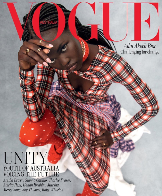 Adut Akech Vogue Australia August 2020 - theFashionSpot