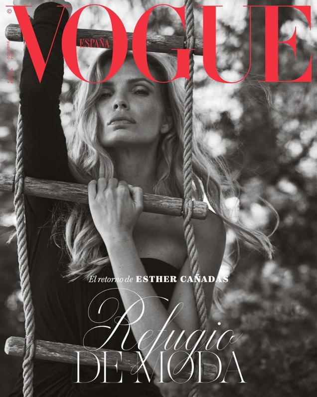 Vogue España October 2020 : Esther Cañadas by Nico Bustos