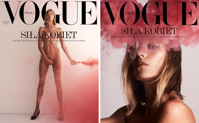 Vogue Poland December 2020 : Anja Rubik by Hersel