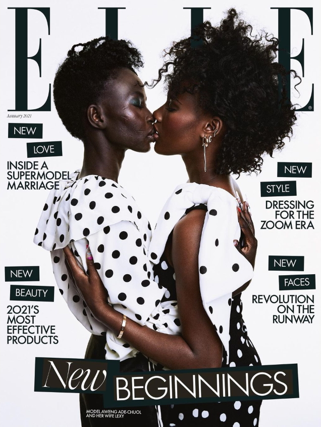 UK Elle January 2021 : Aweng Ade-Chuol & Lexy by Meinke Klein