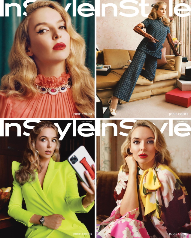 US InStyle January 2021 : Jodie Comer by Charlotte Hadden