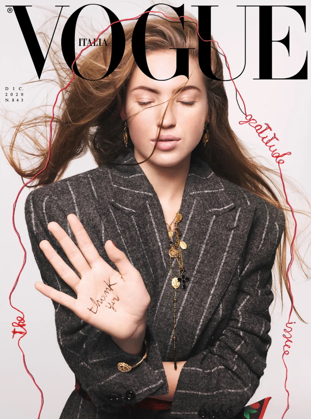Vogue Italia December 2020 : Lila Moss by David Sims