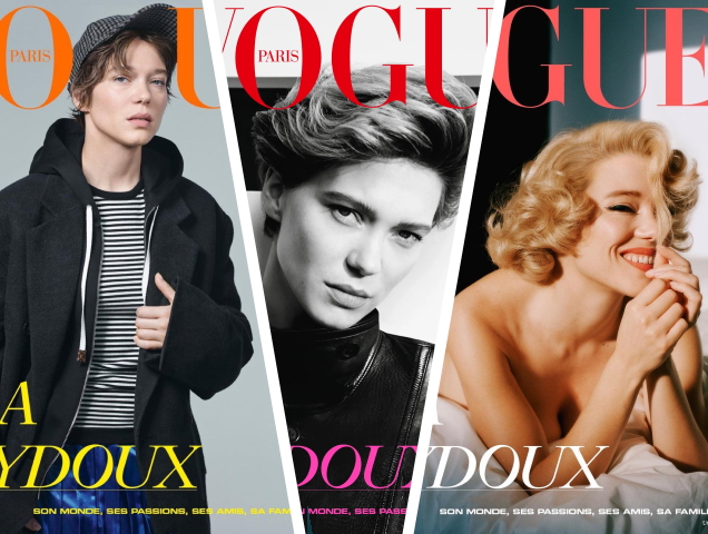 Lea Seydoux in Vogue Paris December/January 2020/21 by Alasdair McLellan