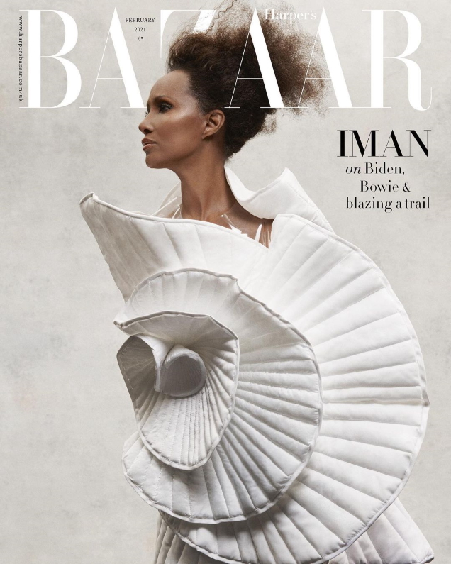 UK Harper’s Bazaar February 2021 : Iman by Paola Kudacki