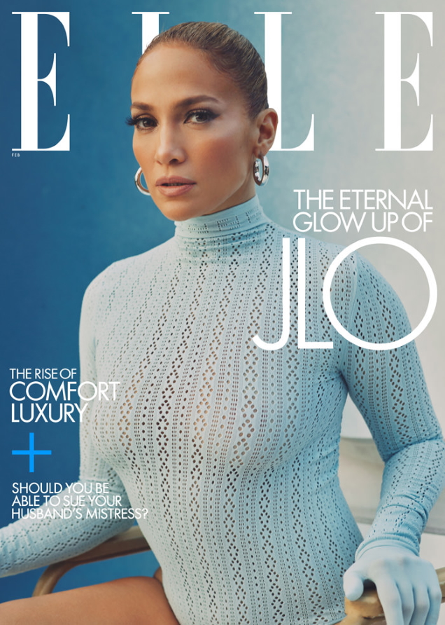 US Elle February 2021 : Jennifer Lopez by Micaiah Carter