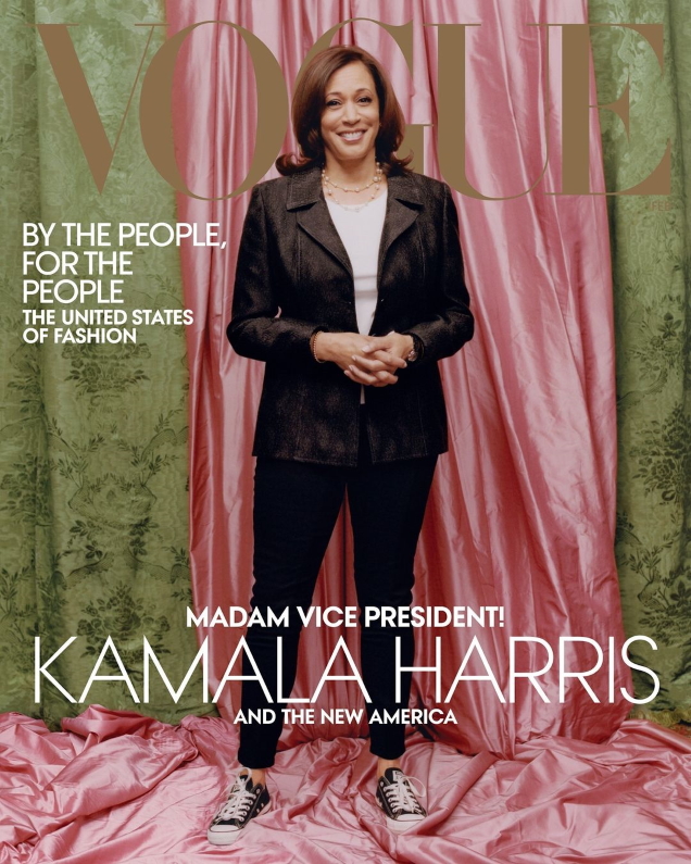 US Vogue February 2021 : Kamala Harris by Tyler Mitchell
