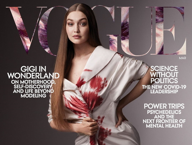 Gigi Hadid US Vogue March 2021 - theFashionSpot