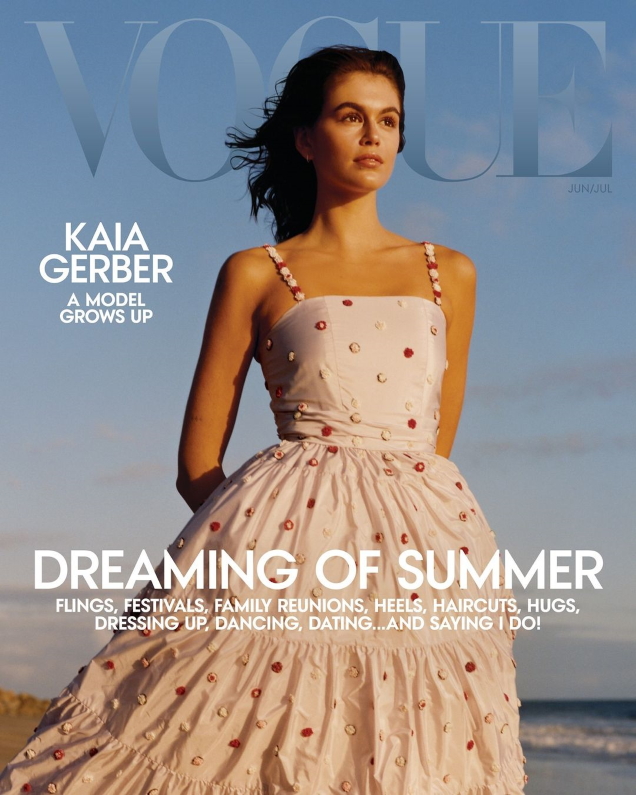 US Vogue June/July 2021 : Kaia Gerber by Colin Dodgson