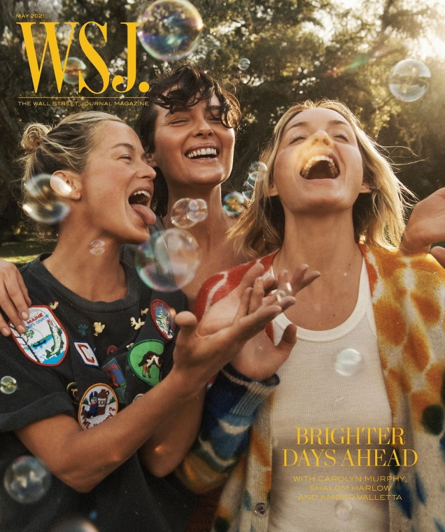 WSJ. Magazine May 2021 : Amber Valletta, Shalom Harlow & Carolyn Murphy by Lachlan Bailey