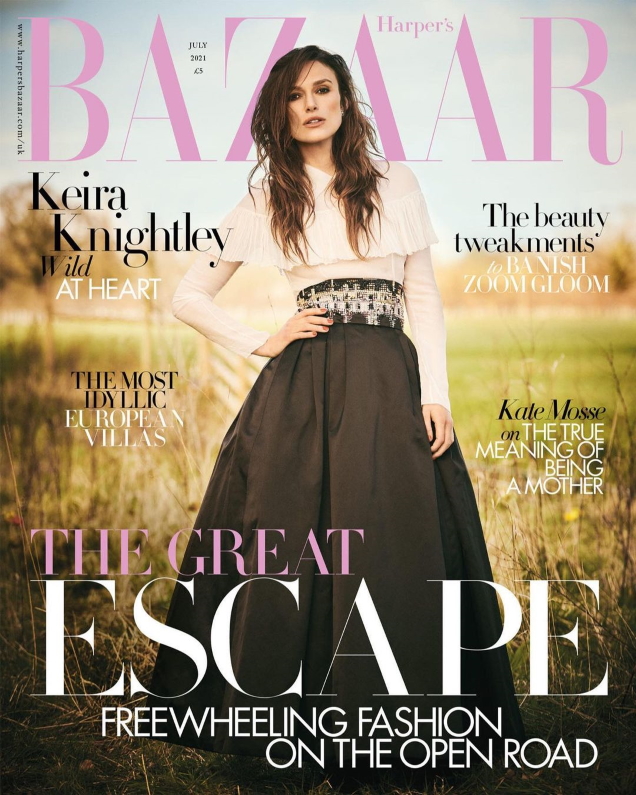 UK Harper’s Bazaar July 2021 : Keira Knightley by Boo George