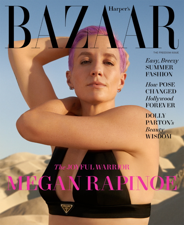 US Harper’s Bazaar June/July 2021 : Megan Rapinoe by Ryan McGinley