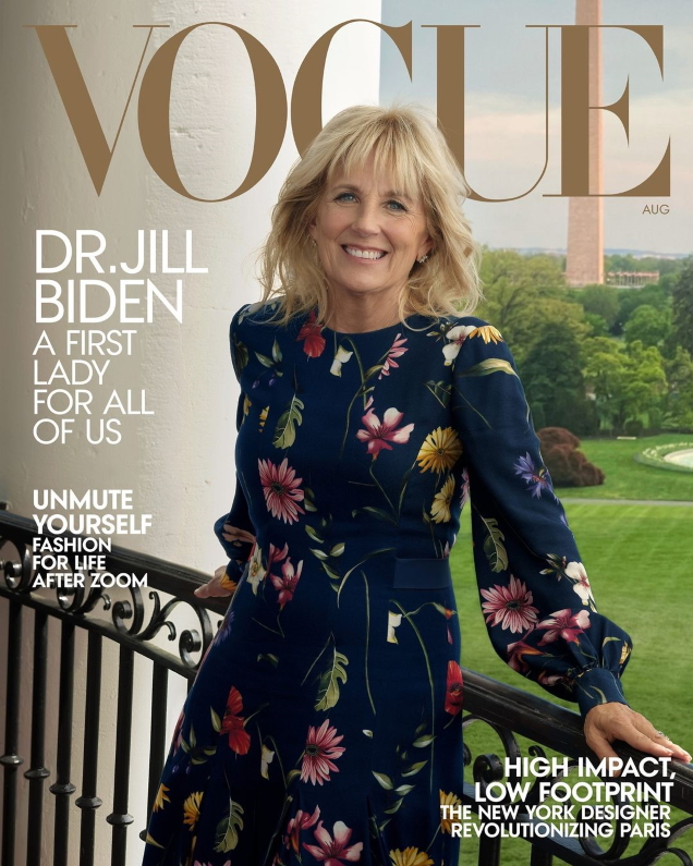 US Vogue August 2021 : Jill Biden by Annie Leibovitz