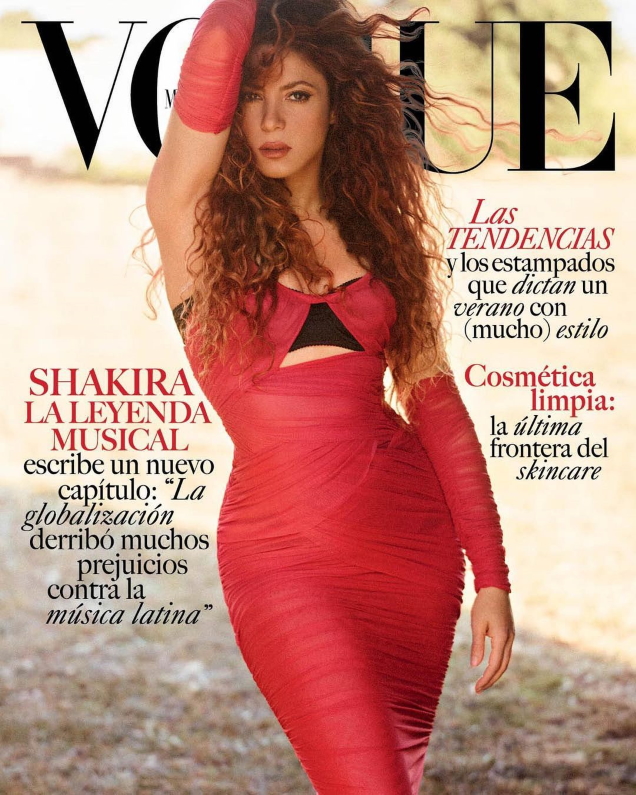 Vogue Mexico & Latin America July 2021 : Shakira by Nico Bustos