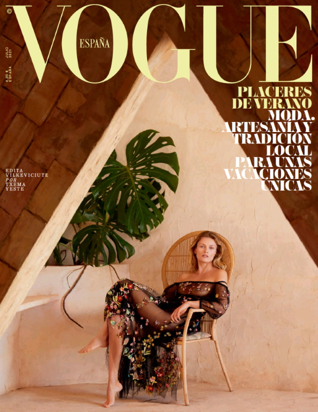 Vogue España July 2021 : Edita Vilkeviciute by Txema Yeste