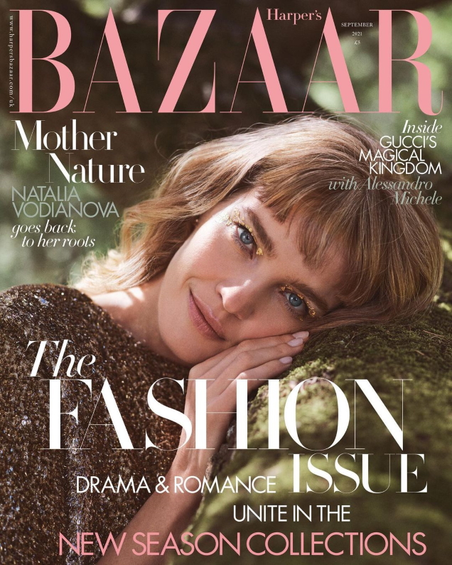 UK Harper’s Bazaar September 2021 : Natalia Vodianova by Cedric Bihr