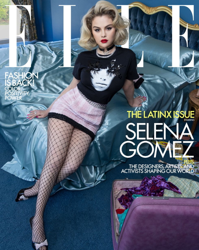 US Elle September 2021 : Selena Gomez by Inez van Lamsweerde & Vinoodh Matadin