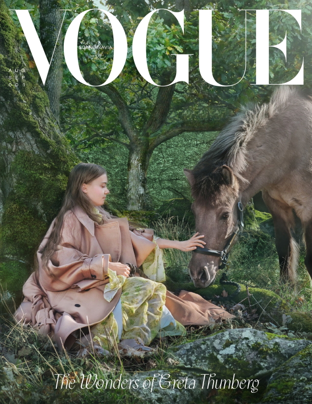 Vogue Scandinavia August/September 2021 : Greta Thunberg by Alexandrov Klum