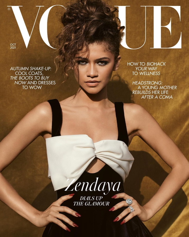 Zendaya UK Vogue October 2021 - theFashionSpot