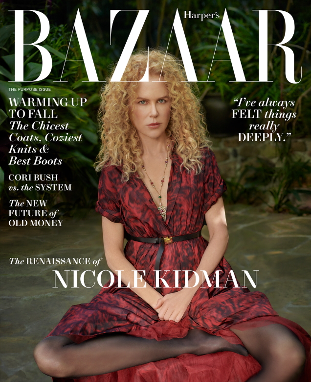 US Harper's Bazaar October 2021 : Nicole Kidman by Collier Schorr