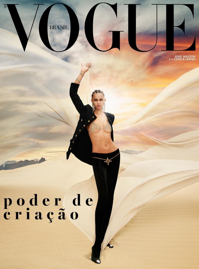 Vogue Brazil September 2021 : Binx Walton by Luigi & Iango