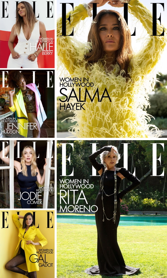 US Elle November 2021 : The 'Women In Hollywood' Issue by Greg Williams